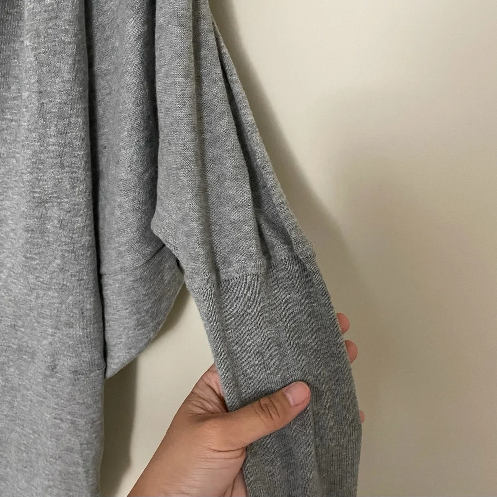 ALLSAINTS'ITAT' ASYMMETRICAL SWEATSHIRT GRAY sz S - Picture 6 of 7